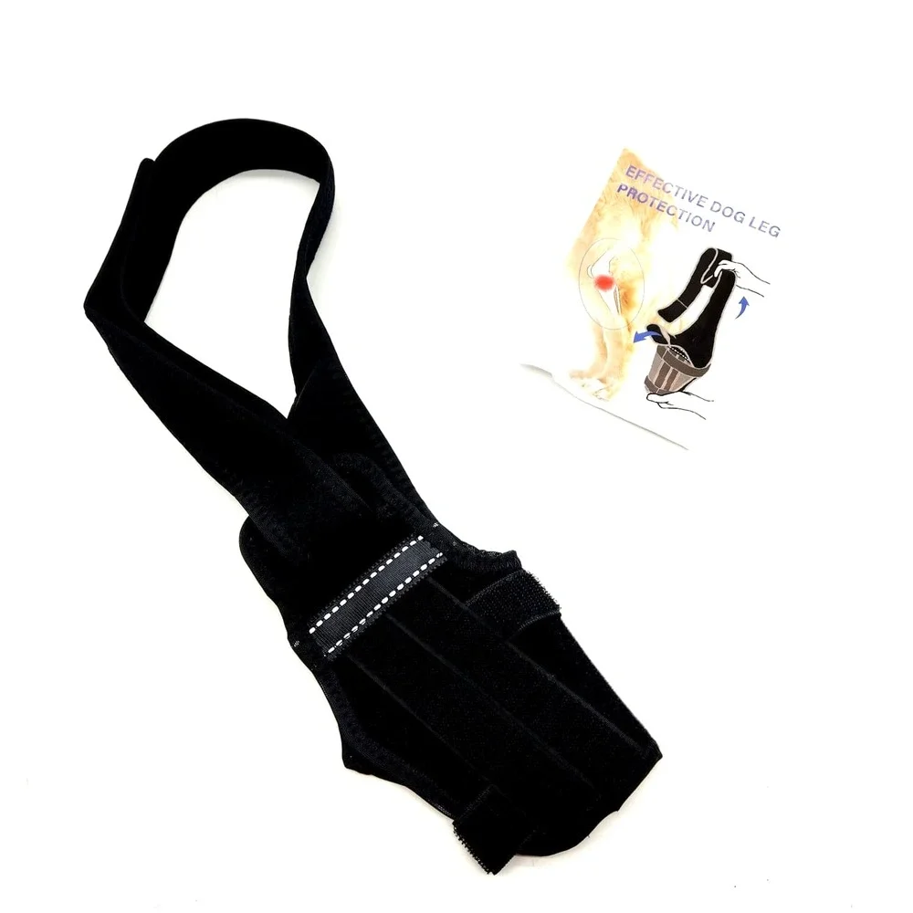 Small Dog Leg Brace Right Hind ACL‎ Support w/ 2 Metal Stabilizers